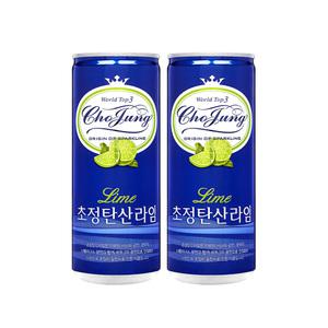 일화 초정탄산수 라임 250ml 30캔 2박스 총60캔