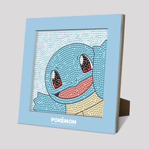 DIY 보석십자수 포켓몬스터 꼬부기 스탠드액자 15x15cm 만화캐릭터