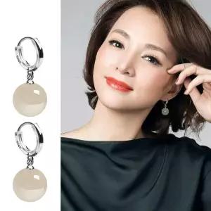 S925 실버 마노 주얼리 구슬 쇄골  쥬얼리 볼귀걸이 미니링귀걸이 드롭귀걸이 원터치귀걸이