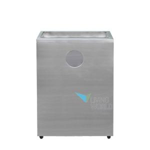 리빙월드 스텐사각휴지통(모래형) 85L /재떨이겸용휴지통