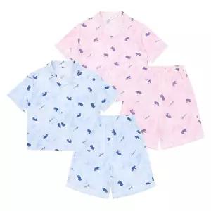 [여름]타이다이 고양이 파자마 세트 25SM752(BL,PK)OD