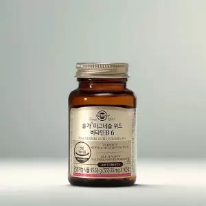 솔가 마그네슘 위드 비타민B6 100정 1개 신경 근육 기능 유지