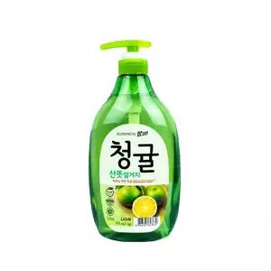 참그린 청귤 산뜻 설거지 세제 1kg/주방세제/주방세재/설거지세제/주방세제용기/주방세정제/주방용세제/식