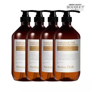 히말라야 허브 나드 탈모증상완화 샴푸 아로마허브향 1000ml x4개