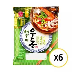 한일식품 본고장 해물우동 212g x 6개