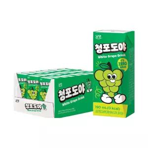 남양 제로슈가 청포도야 190ml X 72개 주스 드링크 팩음료 과수원
