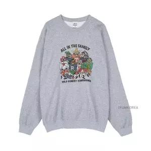 [와일드동키](김해점)[와일드 동키] FW25 공용 패밀리 맨투맨 FG FAMILY HEATHER GREY