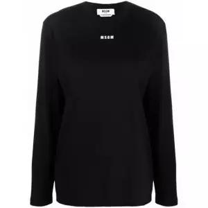 MSGM 엠에스지엠 마이크로 로고 프린트 긴팔 티셔츠 2000MDM501 200002 99)