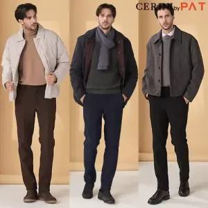 PAT [CERINI by 남성 코듀로이 기모 본딩 릴렉스 팬츠 3종 세트 25w