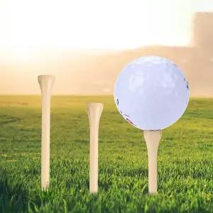 [골드스마일]대나무 골프티 꽂이 골프 티꽃이 나무티 우드 숏티 롱티 50p (83mm)