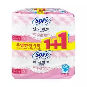 22+22입 생리대 바디피트 O 중형 볼록맞춤 쏘피