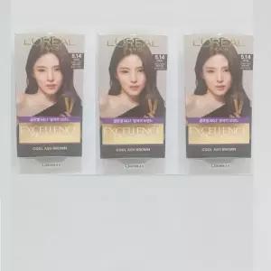 [로레얄] 로레알파리 엑셀랑스 듀오크림 새치염색 염모제 5.14쿨애쉬브라운 3개