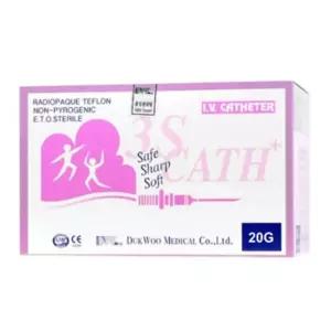 덕우 IV카테타 멸균 CATHETER INCH 50개/팩 1-1/4 20G IV