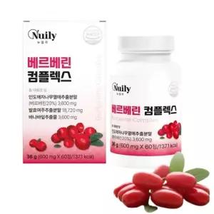 베르베린 컴플렉스 인도 매자나무열매 발효여주 바나바잎추출분말 60정