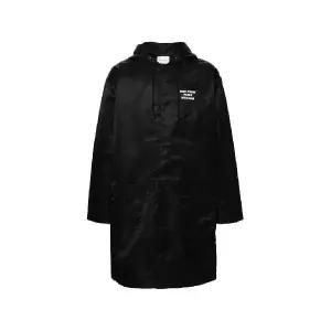 Drole De Monsieur 슬로건 후드 파카 코트 PERMCT130PA014BL TP449707202