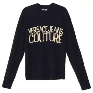 베르사체 MUST IT_VERSACE Couture Logo Sweater 77GAFM01 CMH80 G89) 로고 스웨터)