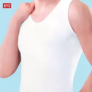(5매세트) BYC 남성 백색 순면 런닝 민소매 면100% 메리야스 속옷 학생