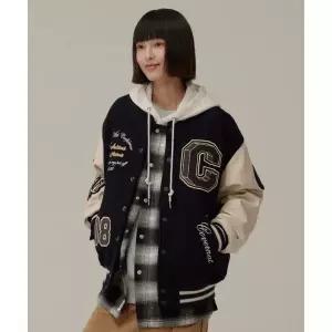 커버낫 COVERNAT 24FW 컬리지 C 울 바시티 네이비 916831