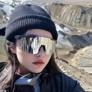 운동 선글라스 가벼운 변색 아웃도어 스포츠 고글 러닝 고강도 자외선 편광 경량 운전 유연 방탄 렌즈 골프
