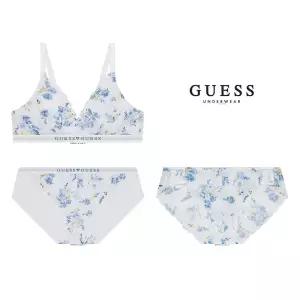 [게스언더웨어](신세계 사우스시티)플로럴 소프트 브라렛+팬티2PCS GEWBR312