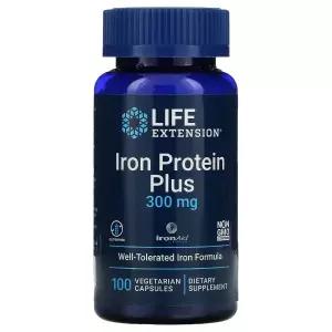 라이프익스텐션 철분 아이언 프로틴 Iron Protein Plus 300mg 100정 비건