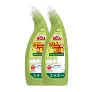홈스타락스와세제 변기세정제 허벌시트러스 750ml 2개