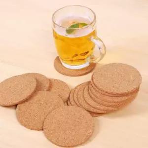 코르크 코스터 컵 받침 20p 세트/방수/논슬립/미끄럼/방지/회사/사무실/가정용/감성/고급/손님/접대용/카페