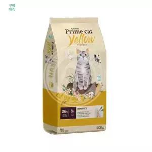 프라임캣 옐로우 20kg 고양이사료 대용량 전연령