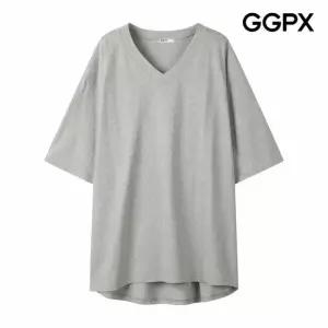 [GGPX] V넥 롱 6부 소매 티셔츠 (GQ3TS003F)