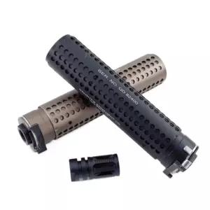 에어소프트건 소음기 메탈 QDC 용품 Short 블랙 서바이벌 14mm KAC