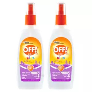 오프 모기기피제 진드기 벌레 퇴치 177ml x 2개유아 외출