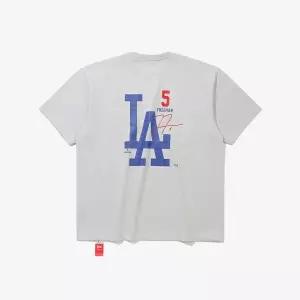 [뉴에라](광주신세계)MLB LA 다저스 플레이어 시그니처 티셔츠 팀 그레이 15147526