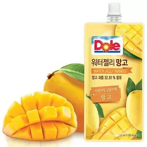 돌(DOLE) 워터젤리 망고 130ml x10개/s/ 간식 푸딩 후식 요거트 사과 복숭아 밀감 자몽 파인애플 과일