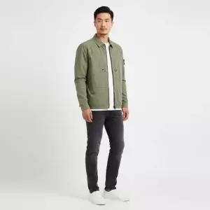 스톤아일랜드 스톤 남성 머서라이즈드 립스탑 오버셔츠 자켓 밀리터리) L1S15 1200005 S0298 V005G