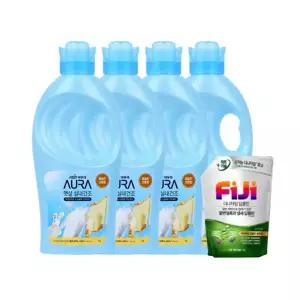 샤프란 AURA 햇살실내건조 1L_코튼 4개+1L증정