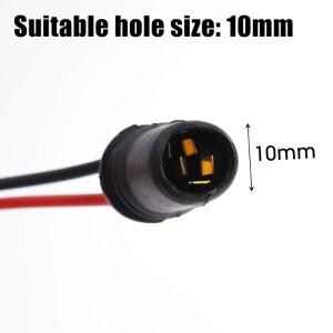 [호환] 10Pcs T10 W5W 자동차 웨지 전구 소켓 커넥터 홀더 확장 LED 램프 전구베이스 교체 부품