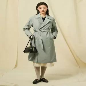 [빈폴레이디스]벨티드 롱 트렌치 코트  스카이블루 (BF523TC02Q) .