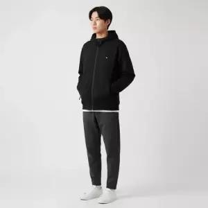 스톤아일랜드 남성 스텔리나 로고 블랙 후드집업 7815615G5 V0029