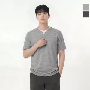 웨스트우드 남성 레이어드 스트라이프 라운드티_WO2MCTR427