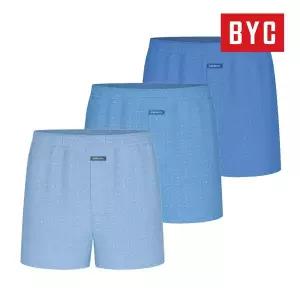 [BYC] 남성 순면 트렁크 팬티 40수 사각박서 3매입 MCG4049