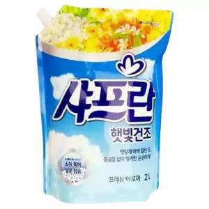 LG생활건강 샤프란 섬유유연제 햇빛건조 프레쉬아로마 2L