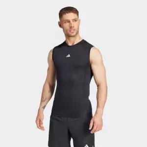 아디다스 TECHFIT 컴프레션 슬리브리스 티 JE6694 178075