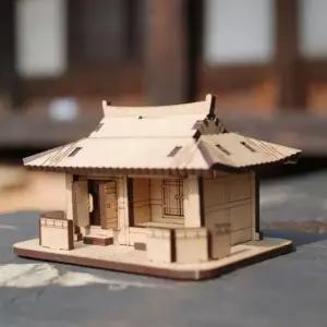건축 모형 만들기 한옥 나무 조립 기와집 DIY 건물 0409