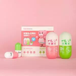 [롯데백화점]지알앤 [GRN] 벨리곰 슬림밸런스 분홍이 초록이 SET