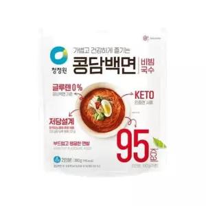 청정원 콩담백면 비빔(380gx3개) 두유면 저칼로리 글루텐프리 k푸드