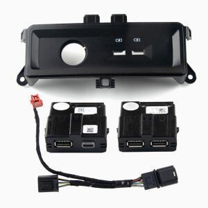 5QD035726L 3GB035954 뒷좌석 USB 소켓 암머스트 충전 타입-C 인터페이스 어댑터 배선 포함 아우디 A6 C8 A