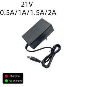 21V 0.5A 1A 리튬 배터리 충전기 스크루드라이버 렌치용 이온 팩 DC 5.5mm *