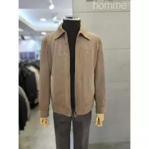 세이브존03  24F/W 다크베이지 비건레더 스웨이드 블루종점퍼 WSYAG3GU31ABGA (2945