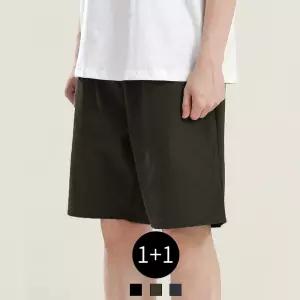 [2PACK] 여름 쿨 기능성 반바지 블랙/카키/차콜