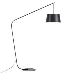 스탠드 침실등 스탠딩 라이트 거실 커버 리모컨 광원 40CM 스탠딩조명 모더니즘 심플 거실등 블랙 12w